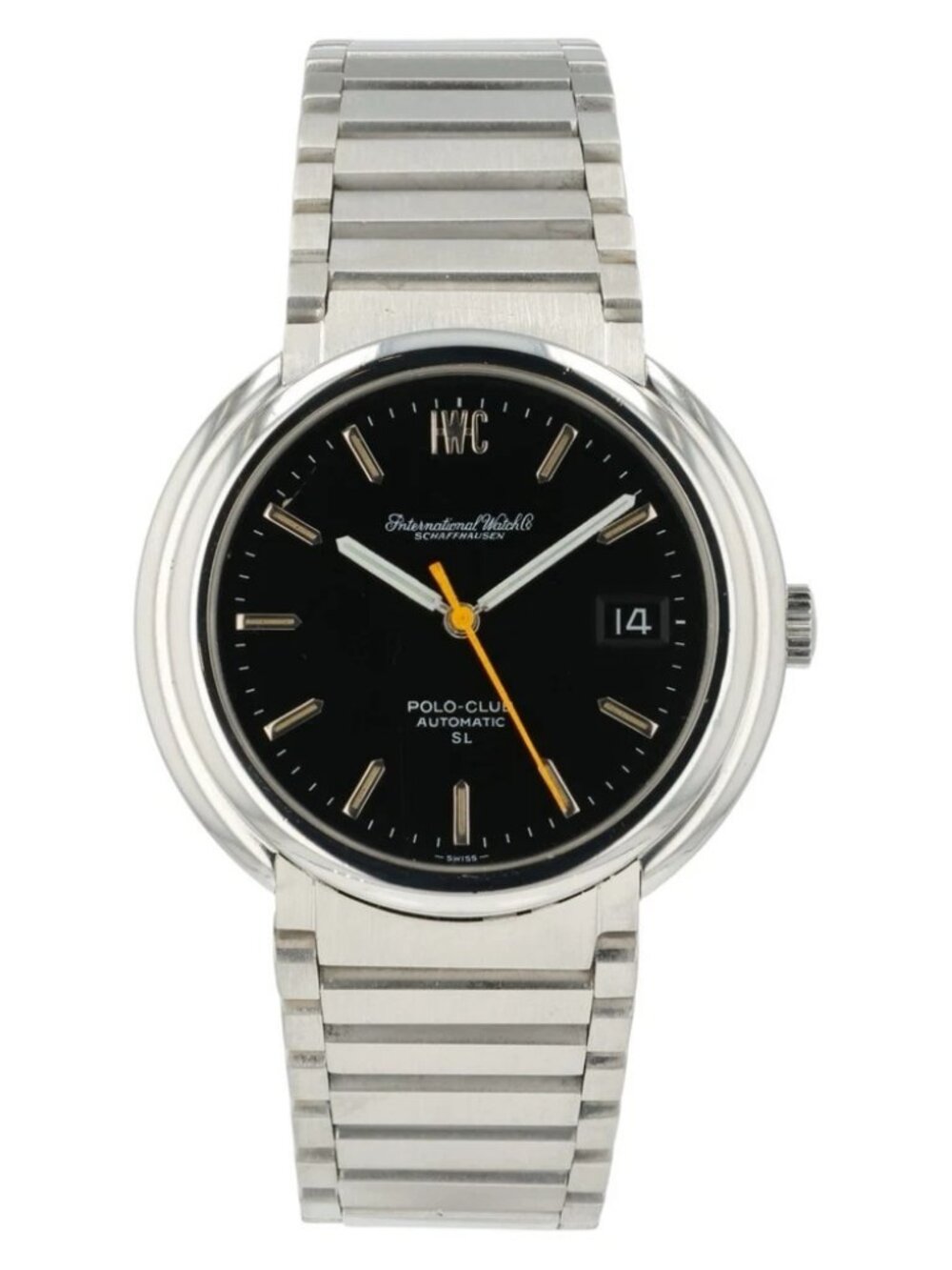IWC Polo-Club Black Dial Stainless Steel 38x40mm Automatic Movement Men's Watch